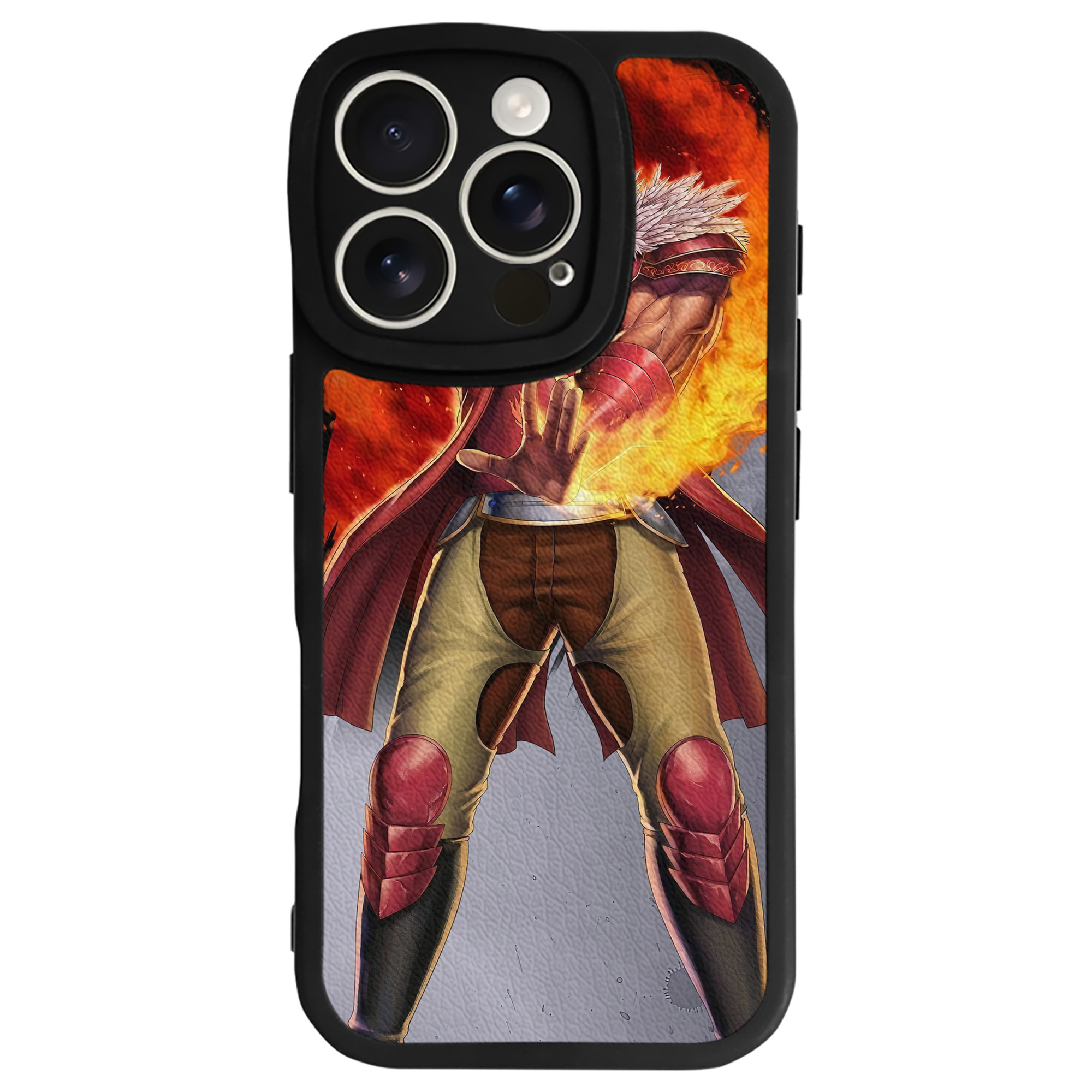 （画像用） 北斗の拳 Fist of the North Star 【iPhone 16シリーズ対応】シリコンスマホケース（レザー調） 材質：シリコン